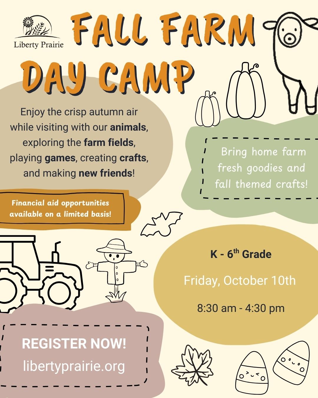 Fall Farm Day Camp at Liberty Prairie